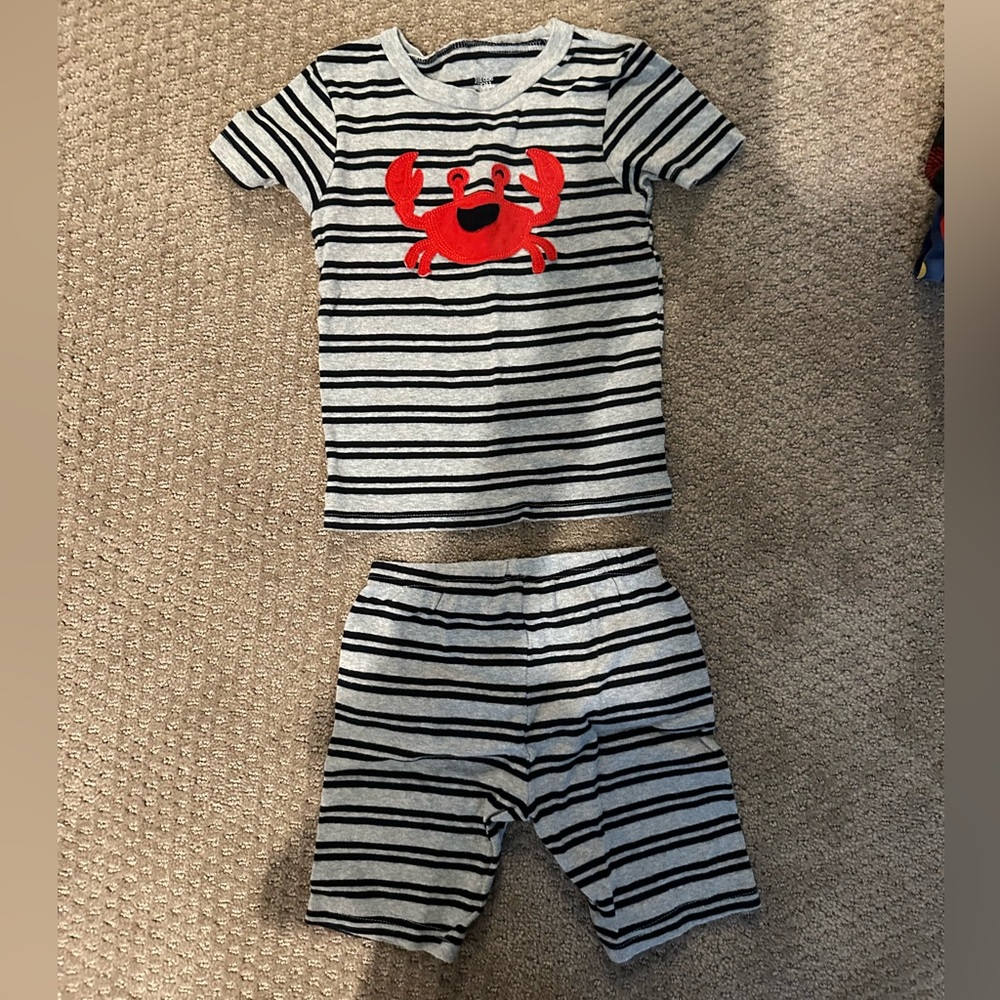 Carter’s Striped Crab Pajama Set